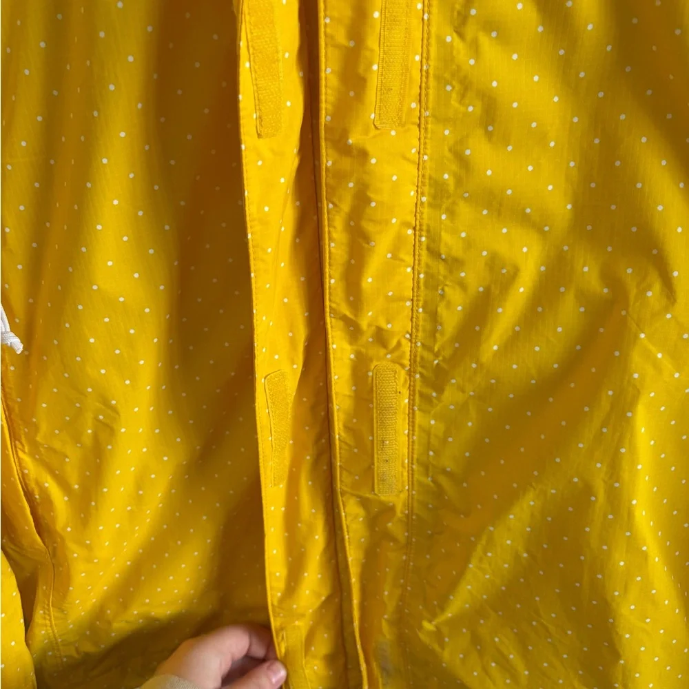 The North Face Resolve Parka Yellow Polka-dot Dry Vent Rain Jacket (M) Hooded - Picture 4 of 16